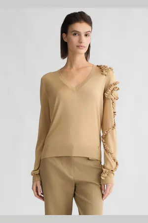 Liu Jo Liu Jo Jersey Beige Con Volantes