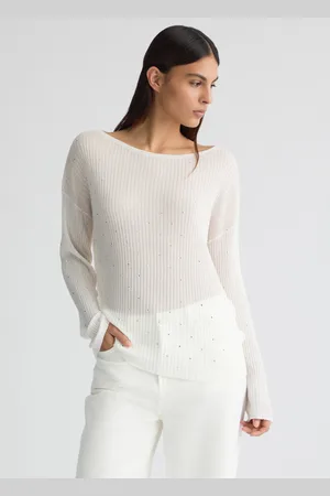 Liu Jo Liu Jo Jersey Blanco Con Strass