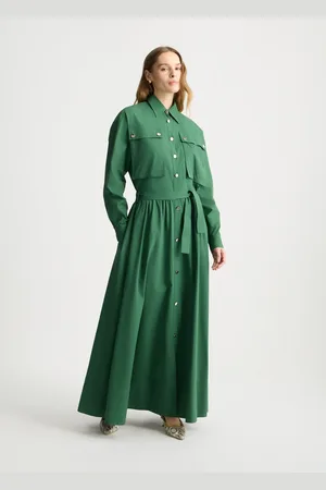 Liu Jo Liu Jo Vestido Camisero Largo Verde