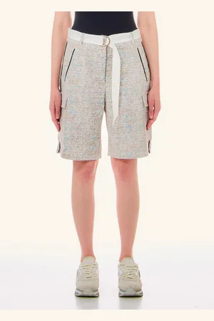 Liu Jo Liu Jo Pantalón Cargo Corto De Tejido Bouclé