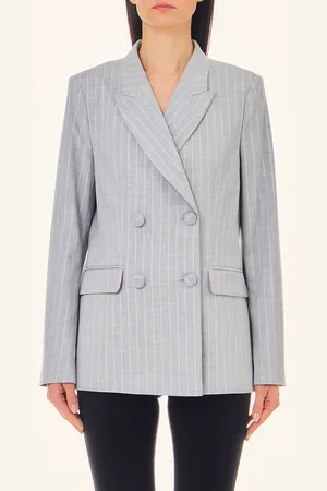 Liu Jo Liu Jo Blazer De Doble Botonadura Con Raya Diplomática