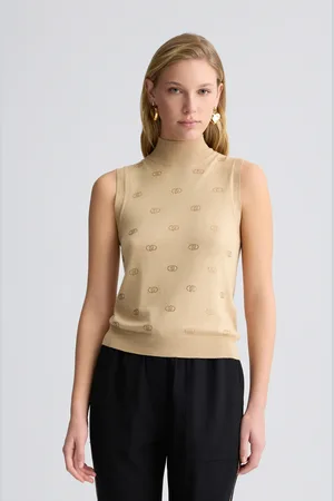 Liu Jo Liu Jo Top De Punto Con Logotipo Y Strass