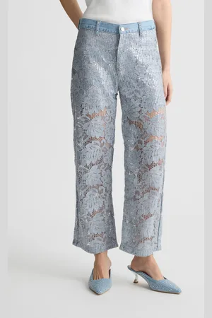 Liu Jo Liu Jo Pantalón Acampanado De Encaje