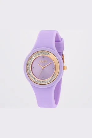 Liu Jo Liu Jo Reloj Lila De Silicona Con Brillantitos