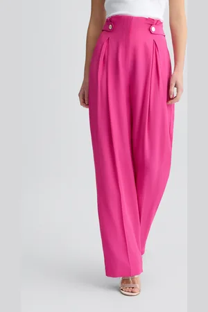 Liu Jo Liu Jo Pantalón De Talle Alto Fucsia