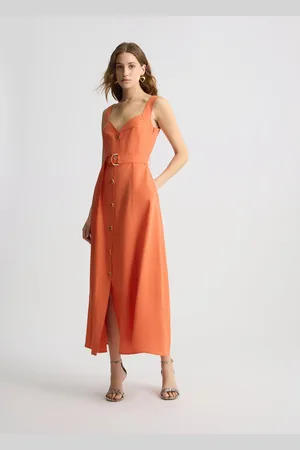 Liu Jo Liu Jo Vestido De Lino Con Cinturón