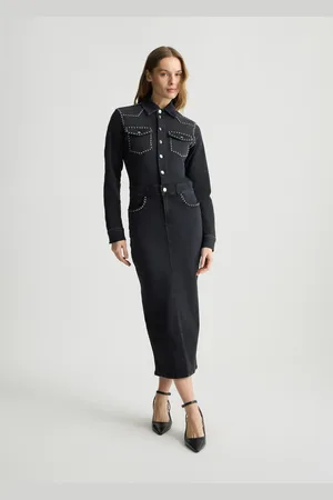 Liu Jo Liu Jo Vestido Camisero De Denim Con Tachuelas