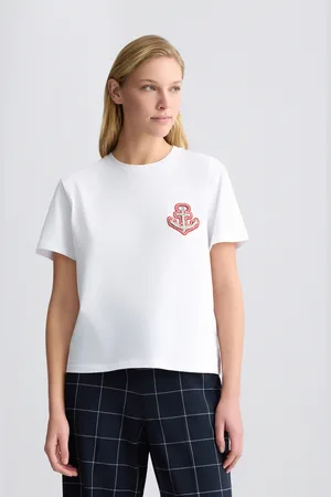 Liu Jo Liu Jo Camiseta De Algodón Con Bordado Y Strass