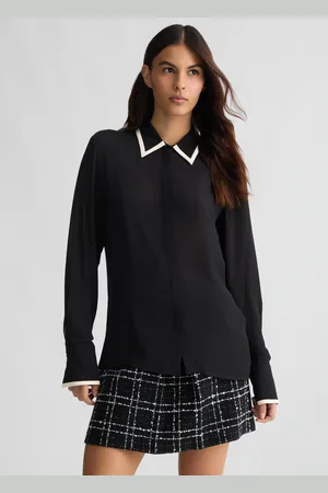 Liu Jo Liu Jo Camisa Negra De Crepé De China