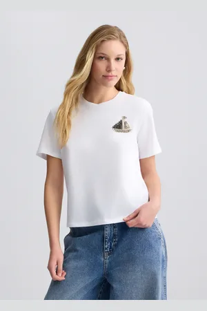 Liu Jo Liu Jo Camiseta De Algodón Con Bordado Y Strass