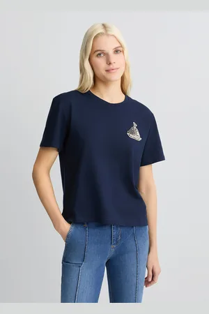 Liu Jo Liu Jo Camiseta De Algodón Con Bordado Y Strass