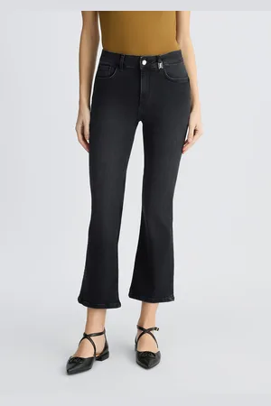 Liu Jo Liu Jo Vaqueros Bootcut Negros De Talle Alto