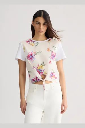 Liu Jo Liu Jo Camiseta Con Estampado Y Nudo