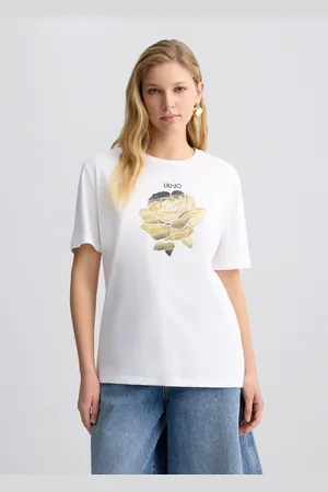 Liu Jo Liu Jo Camiseta Con Flor Y Strass