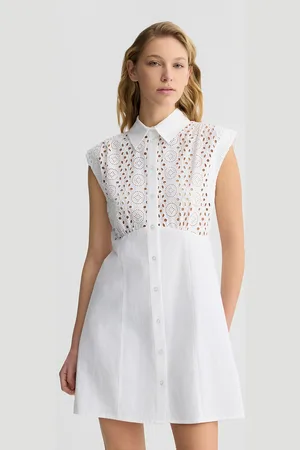 Liu Jo Liu Jo Vestido Camisero De Bordado Inglés