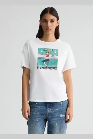 Liu Jo Liu Jo Camiseta Con Estampado Y Strass