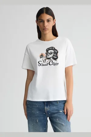 Liu Jo Liu Jo Camiseta Con Estampado Y Strass
