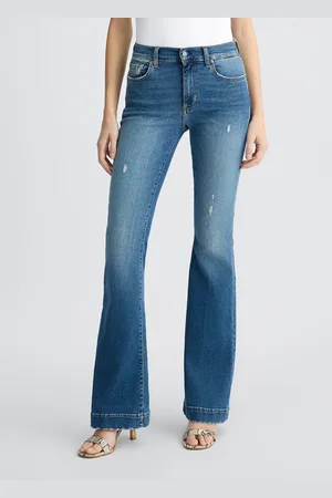 Liu Jo Liu Jo Vaqueros Acampanados Azules Con Strass