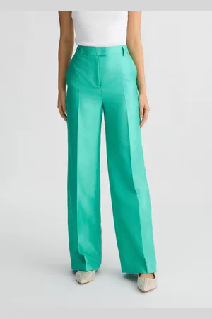 Liu Jo Liu Jo Pantalón Largo Verde De Shantung
