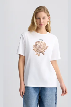 Liu Jo Liu Jo Camiseta Con Flor De Estampado Animal