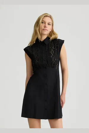 Liu Jo Liu Jo Vestido Camisero De Bordado Inglés De Algodón