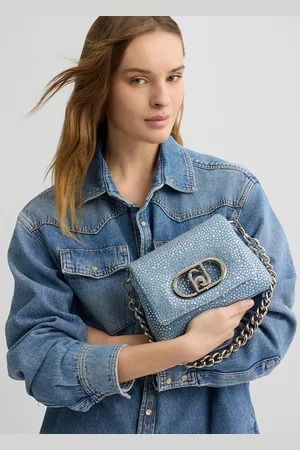 Liu Jo Liu Jo Bolso Pequeño Lapuffy En Denim Con Strass