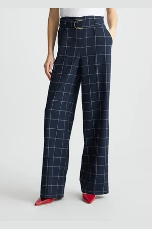 Liu Jo Liu Jo Pantalón De Talle Alto Con Estampado De Cuadros