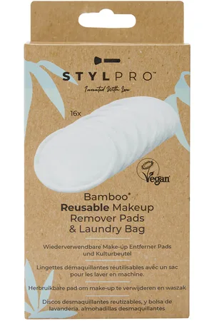 STYLPRO Bamboo Makeup Remover Pads - 16 Pack