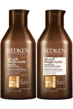 Redken Set de champú y acondicionador nutritivo All Soft Mega Curl para el cabello rizado y ondulado de