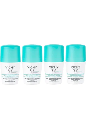 Vichy 48 Hour Intensive Anti-Perspirant Roll-on Deodorant Set for Sensitive Skin 4 x 50ml