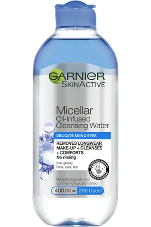 Garnier Agua limpiadora micelar para piel y ojos sensibles de 400 ml