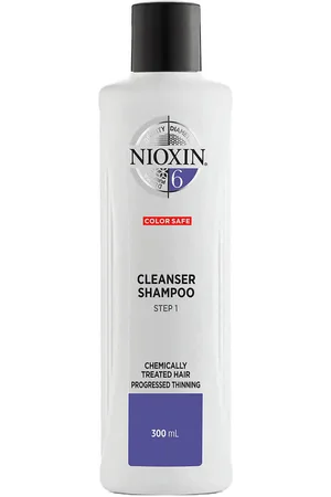 Nioxin Champú Limpiador Sistema 6 para cabellos tratados químicamente y con adelgazamiento progresivo 300ml