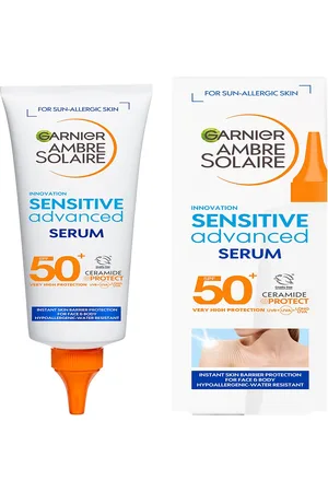 Garnier Sérum facial y corporal Ambre Solaire FPS 50+ Sensitive Advanced de , 125 ml