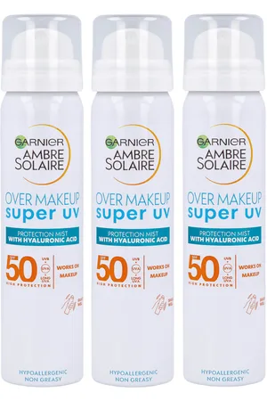 Garnier Ambre Solaire Over Makeup Super UV Protection Mist SPF50 75ml Trio