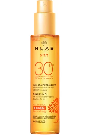 Nuxe Aceite bronceador para rostro y cuerpo Sun SPF 30 de (150 ml)