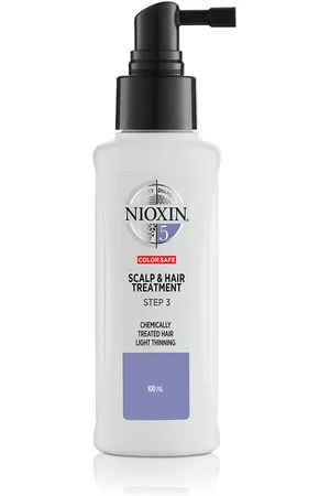 Nioxin Tratamiento de 3 pasos para pérdida leve de cabello tratado químicamente para cabello y cuero cabelludo de 100 ml