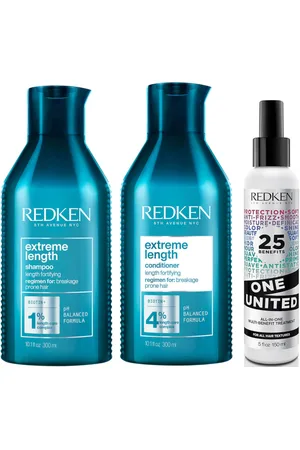 Redken Extreme Length Shampoo, Conditioner and One United Hair Bundle
