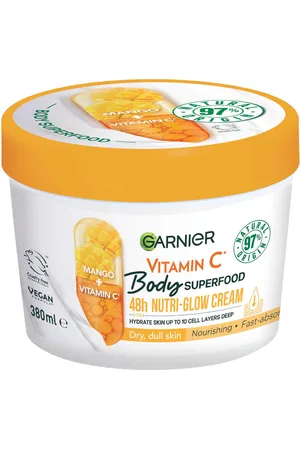 Garnier Crema corporal con vitamina C y mango Superfood Nutri Glow de 380 ml