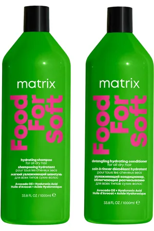 Matrix Food for Soft Hydrating 1000ml Shampoo and Conditioner with Avocado Oil and Hyaluronic Acid for Dry Hair Duo