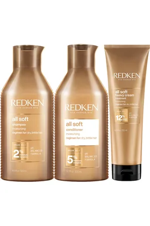 Redken Pack de productos suavizantes ALL SOFT - cabello grueso (3 productos)