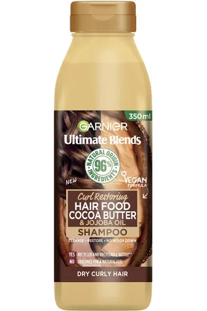 Garnier Champú con manteca de cacao para pelo seco y rizado Ultimate Blends de 350 ml