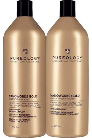 Pureology Nanoworks Gold Shampoo and Conditioner Routine For Very Dry, Colour Treated Hair