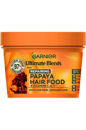 Garnier Ultimate Blends Hair Food Papaya 3-in-1 Damaged Hair Mask Treatment 390ml