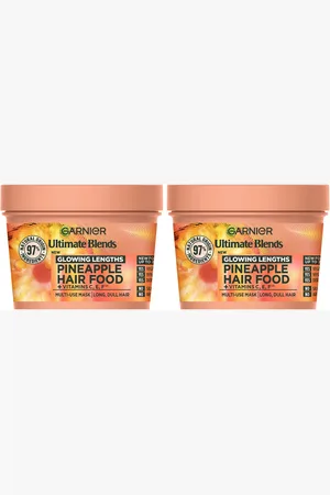 Garnier Ultimate Blends Pineapple 3-in-1 Glowing Hair Mask Duo