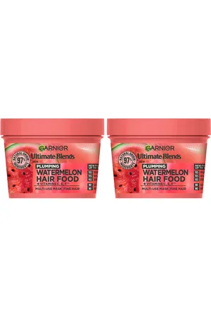Garnier Ultimate Blends Watermelon 3-in-1 Plumping Hair Mask Duo