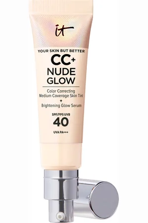 IT COSMETICS CC+ and Nude Glow Lightweight Foundation and Glow Serum with SPF40 32ml (Various Shades)