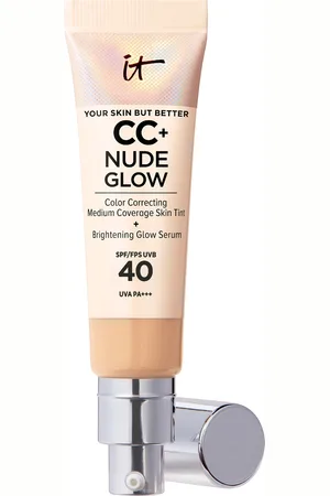 IT COSMETICS CC+ and Nude Glow Lightweight Foundation and Glow Serum with SPF40 32ml (Various Shades)