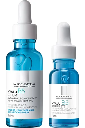 LA ROCHE-POSAY Replump and Hydrate Hyalu B5 Duo: Face Serum and Eye Cream Hyaluronic Acid Concentrated Care