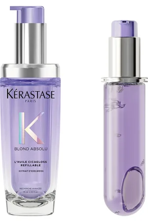 Kerastase Kérastase Blond Absolu L’Huile Cicagloss Refillable Hair Oil 75ml and Refill Capsule Duo for Blonde or Lightened Hair
