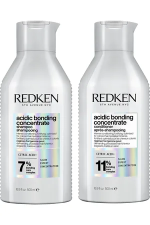 Redken Acidic Bonding Concentrate Shampoo and Conditioner 500ml Bond Repair Supersize Bundle